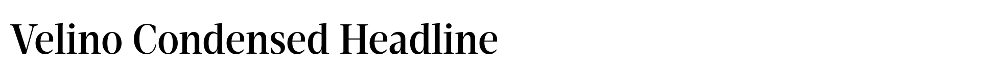 Velino Condensed Headline